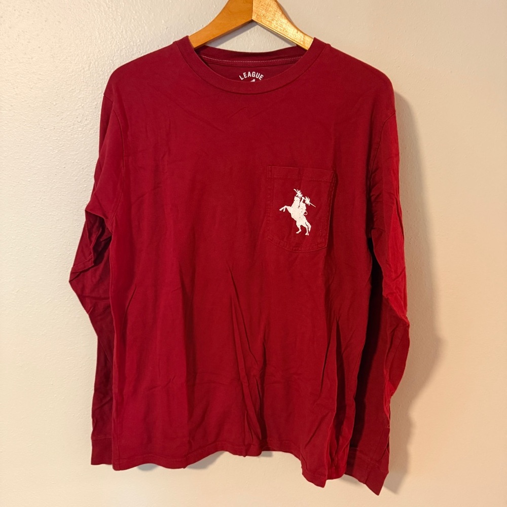 League Men's Garnet Long Sleeve FSU Tee